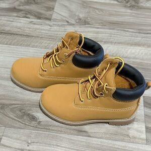 Wonder Nation Tan Boots with Black Trim